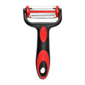New Design Eco-Friendly PP for Sharp Blade Rotating 3 Cutter Heads Fruit Vegetable Peeler Comfortable Handle Julienne Peeler