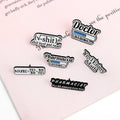 Math Science Enamel Pin Custom Chemistry Pharmacist Equation Brooch Bag Pin Concise Badge Metal Gift Crafts for Teacher Students