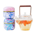 16 PCs 3g Chinese Beautiful Handmade Small Size Natural Flower Blooming Ball Mini Ball 2 PCS/Bag in Healthy Gift Tin OEM Accept