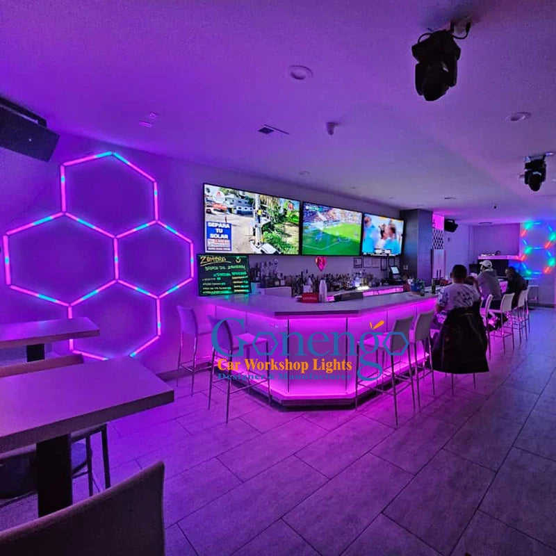 Wholesales Hexagonal Shape Rgb Night Club Ktv Stage Lighting Equipment Professional