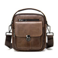 Luxury Tote Cross Genuine Leather Mobile Phone Side Chest Sling Crossbody Luggage Travel Shoulder Messenger Bag for Men Women's