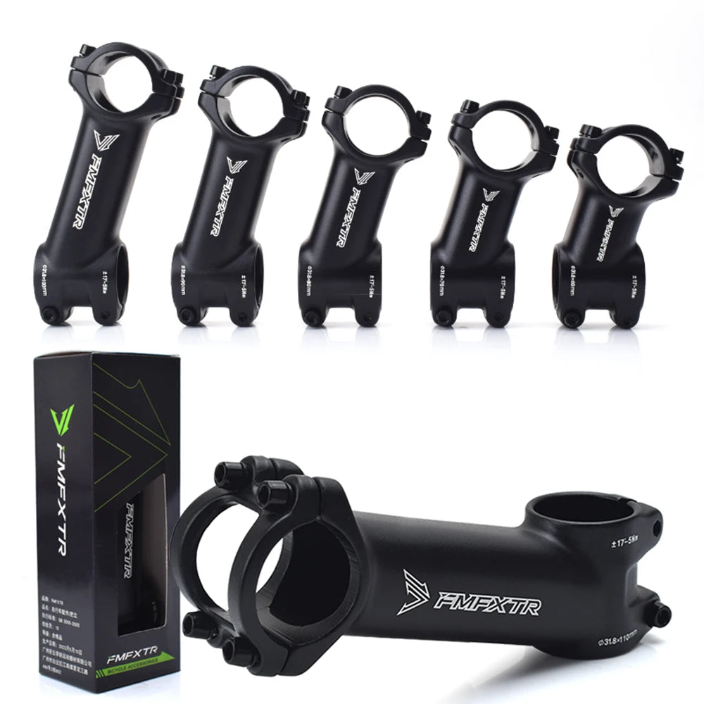 FMFXTR Bicycle Stem +/-10 Degrees/17 Degrees MTB Pipe Diameter Road Bike Faucet Handle 60/70/ 80/ 90/100/110mm in Length