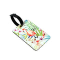 Qualisub Personalized Rectangle PU Sublimation Luggage Tag Double Sides Printable PU Luggage Tags Sublimation Blank