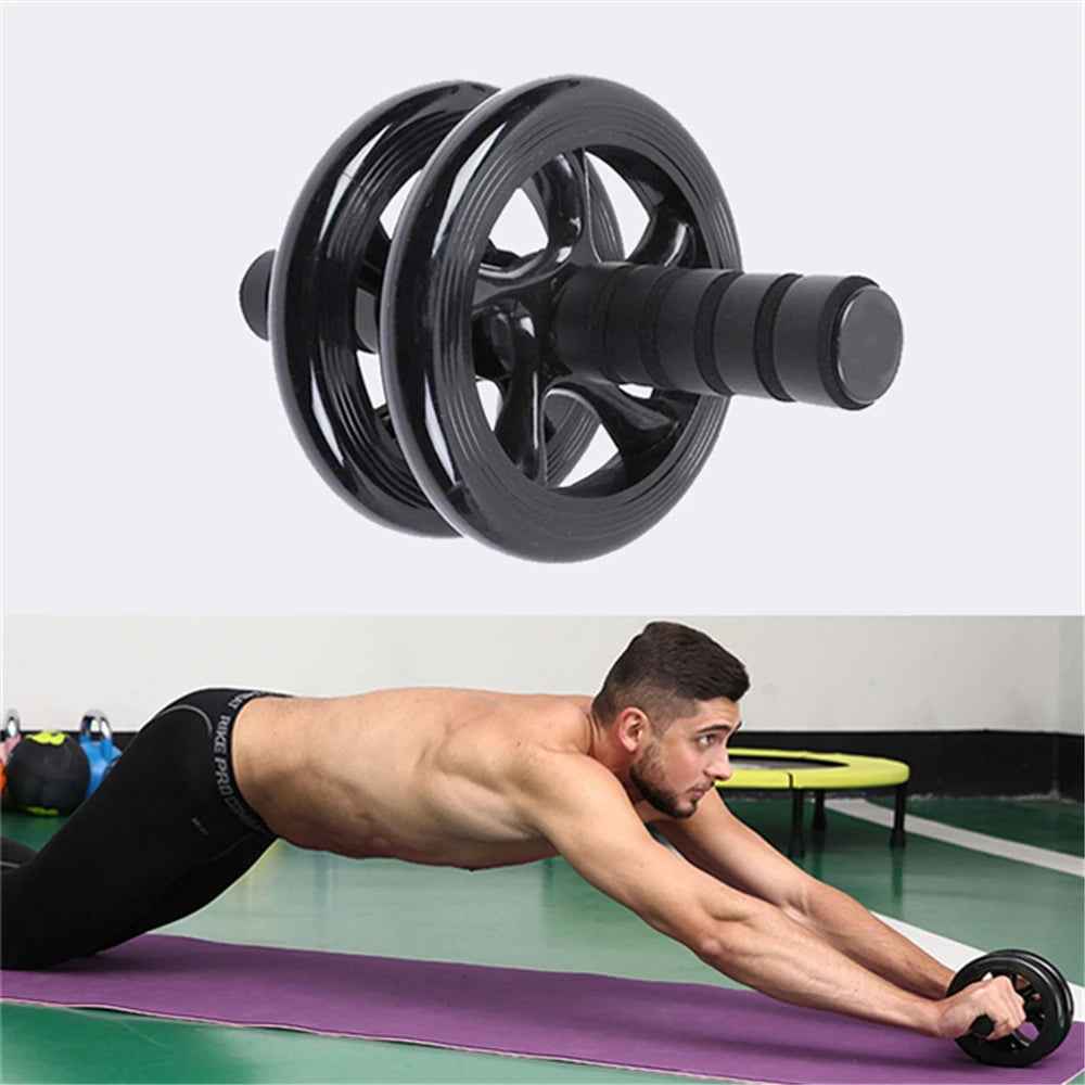 Custom Logo Abdominal Wheel Roller Iron Exercise Workout Equipment for Home Fitness Use Core Workout Wheel