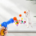 Cat Plush Ball Shooter Launcher Toy Interactive Funny New Pet Toys Cat Teaser Toys Gun