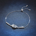 Silver 925 Original 1 Carat  Excellent Cut Diamond Test Passed D Color Moissanite Chain Women Bracelet with GRA Certificate