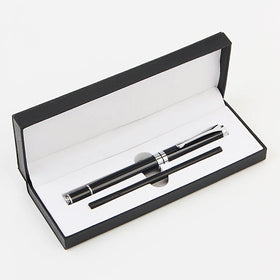 Luxury Metal Ballpoint Pens with Custom Logo 1.0mm Sports Writing Custom Packaging Boxes with Refill