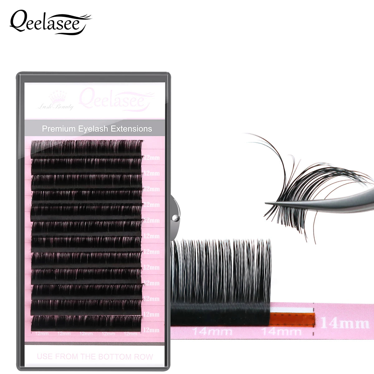 Lash Individual Mink Lashes 0.02mm Thickness B C CC D DD Curl Eyelash Extensions Wholesale Matte Black Eyelash
