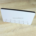 Wholesale 6 Hooks 15mm Thick Printable Door Coat Rack MDF Wood Blank Sublimation Key Hangers