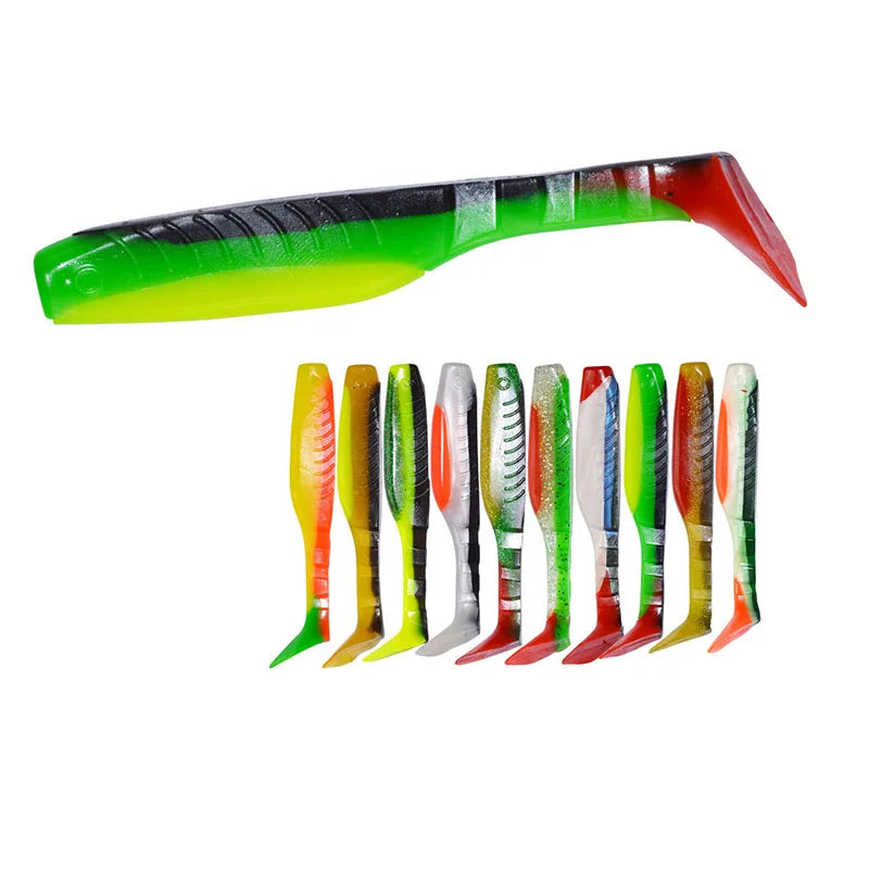 WEIHE 95mm 7.5g 10 Colors 3pcs/bag Easy Shiner Wobblers Silicone Shad Relax Artificial Baits Bass Perch Leurre