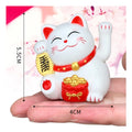 1.3 Inch Home Decoration Car Ornaments Hand Waving Meneki Neko 1.3 Inch Mini Chinese Lucky Cats Solar