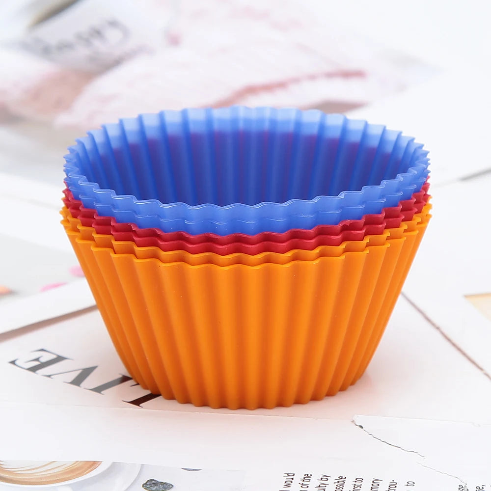 Muffin Cup Round Cake Mold Silicone Cake Baking Mold Cake Pan Kitchen Decoration Baking Pan Cooking Tools