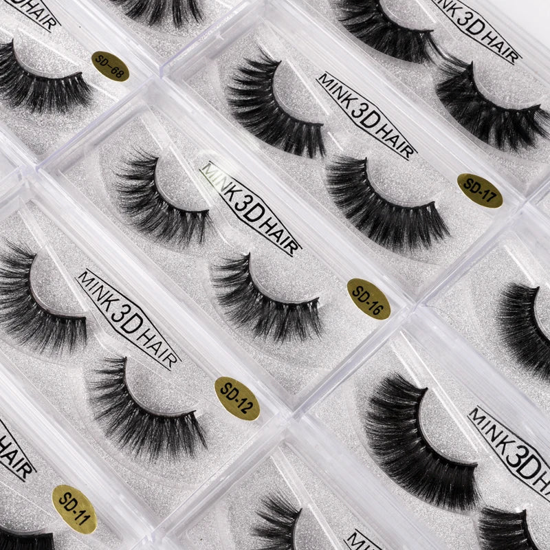Wholesale Eyelash Boxes Custom logo Packaging Eyelash Extension Kit 3d Fluffy Lash Clusters False Eyelash Sets