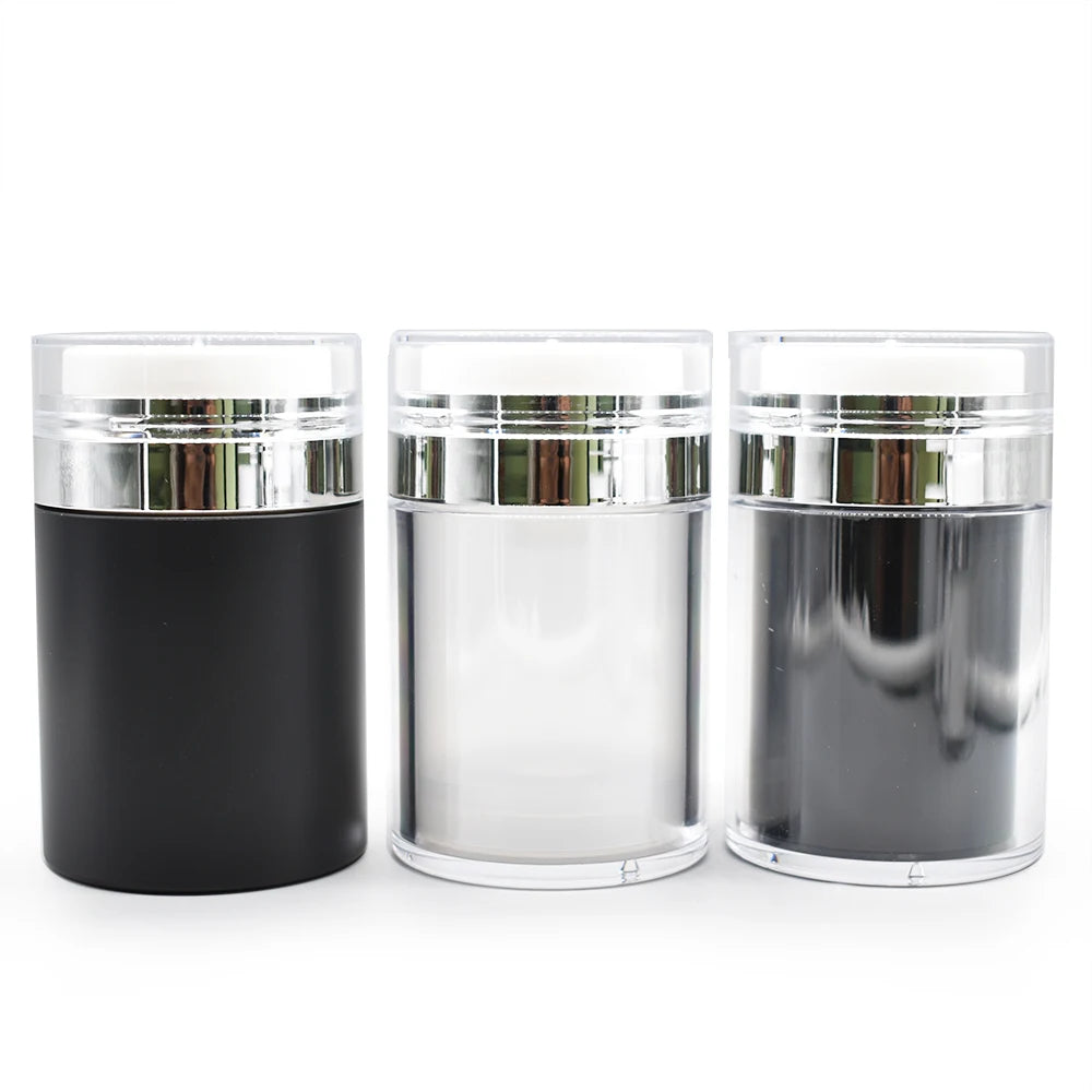 Wholesale Empty Face Eye Body Cream Jars Acrylic Cosmetic 15g 30g 50g 100g Plastic Cap Skin Care Lotion Loose Powder Custom Logo