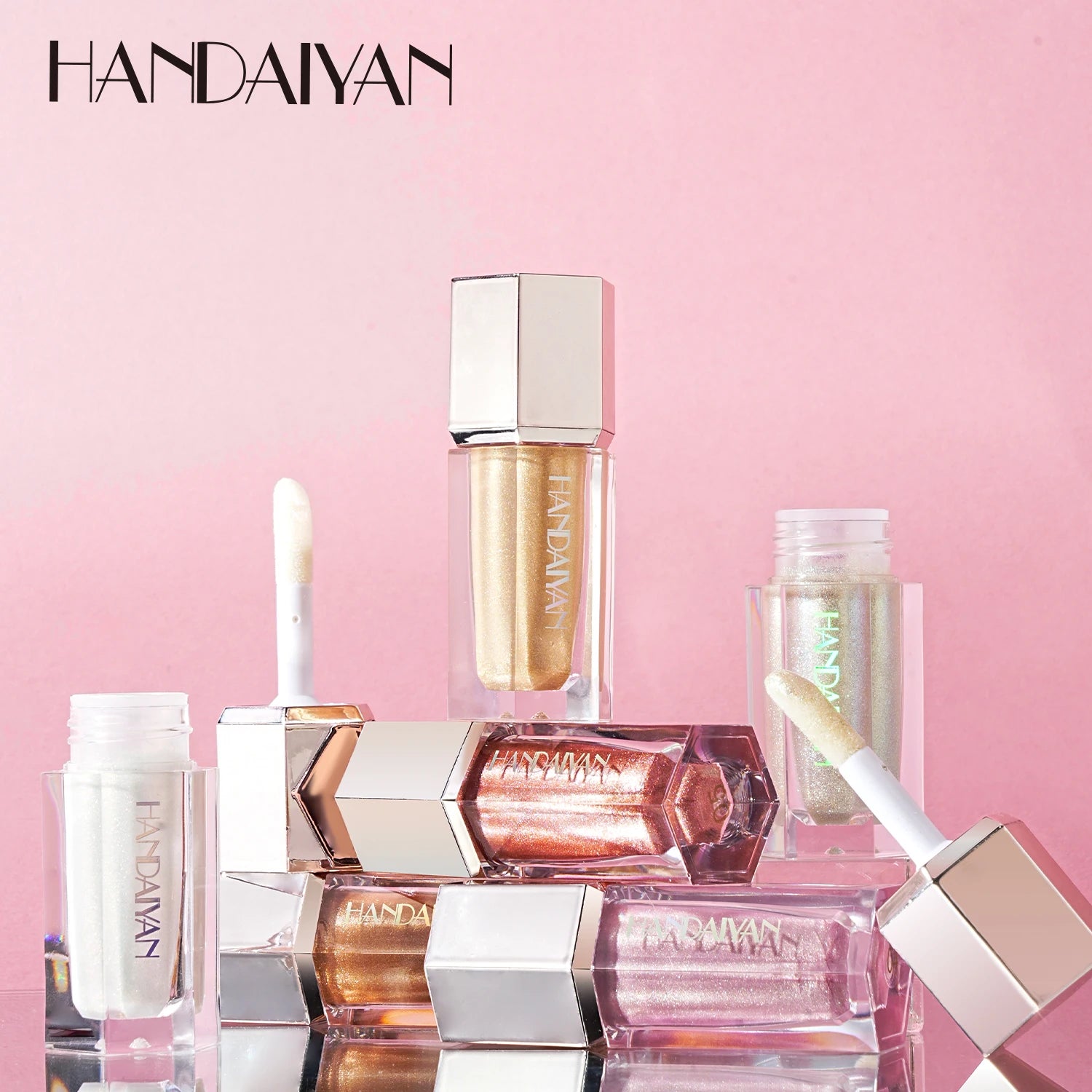 HANDAIYAN Highlighter Contour Cream Waterproof Shimmer Vegan Makeup Brighten Cosmetics OEM ODM