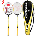REGAIL 9158 Trained Premium Quality Set of Badminton Rackets Pair of 2 Rackets Lightweight & Sturdy for Professional & Beginner