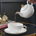 New Arrival Vintage English Stylish Good Quality Cheap Ceramic Teapot Sets New Bone China Tea Pot and Cup Set