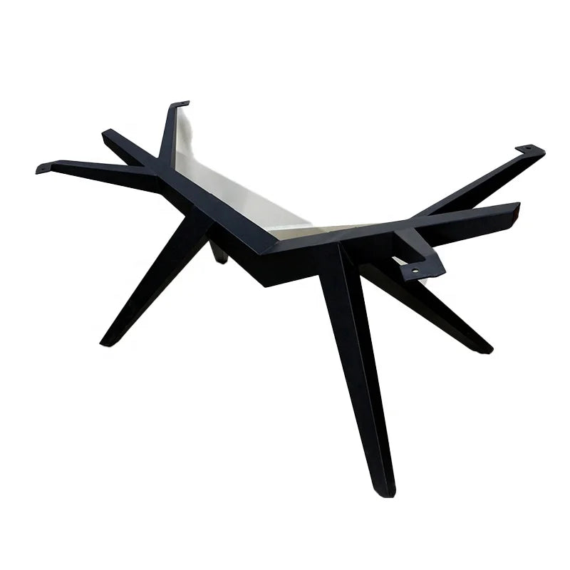 Hot Selling Modern Design Metal Trojan Stand Table Legs Black Iron Dining Furniture for Office or Bedroom for Hospital Use