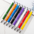 Wholesale Multi-Color Rubber Soft Ballpoint Pen 1.0mm Aluminum Metal Laser Engraving Factory Price for LOGO Advertising Gift