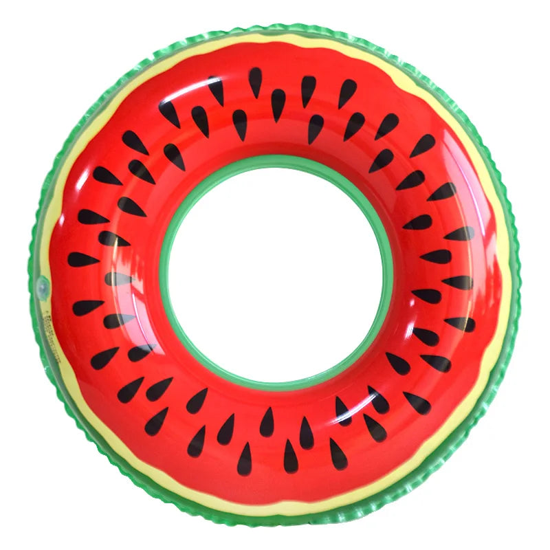 PVC Inflatable Watermelon Ring Adult Kids Pool Inflatable Swimming Ring Float
