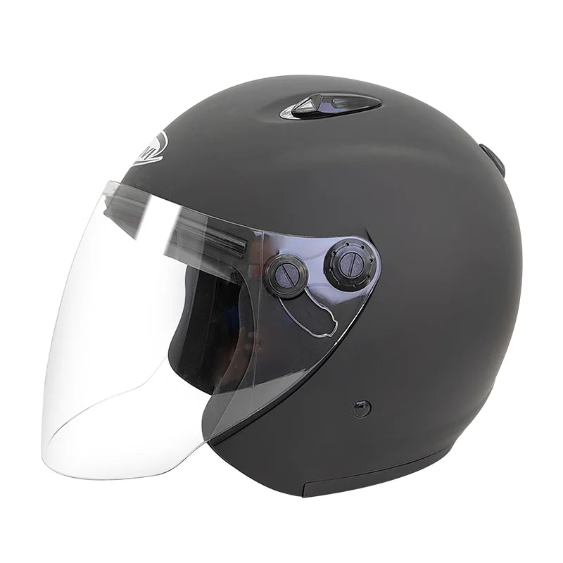 MOON BH03 Unisex Removable Breathable ABS Shell EPS Core Middle Covered Winter Half Outdoor Riding Motorcycle Helmets Protection
