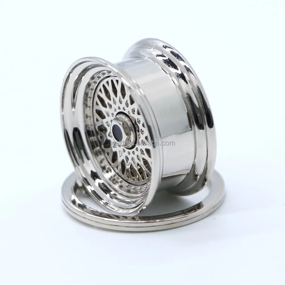 Metal RS Wheel Rim Keychain: High-Quality Car Key Chain MegaBDM
