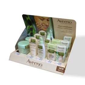 Wholesale OEM Eco-friendly Recycled Cardboard Counter Box Customized Cosmetic Beauty Salon Makeup Counter Top Display for Store