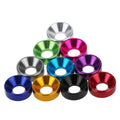OEM CNC Custom Aluminum 6061/6063 Washer M2 M2.5 M3 M4 M5 M6 M8 Colourful Polished Flat Countersunk Head Bolt Washers Gasket