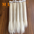 2026 Yak Hair Weft for Wigs Yak Tail Hair White Color Straight Hair Type 22''