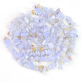 Wholesale Natural Cheap Chip Blue Lace Agate Banded Chalcedony Stone Beads for Woman Bracelets Making 8mm Irregular