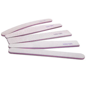 Wholesale Custom Printed Private Label Nail Salon Manicure Tools Nail File with Double Side Zebra Emery Buffer