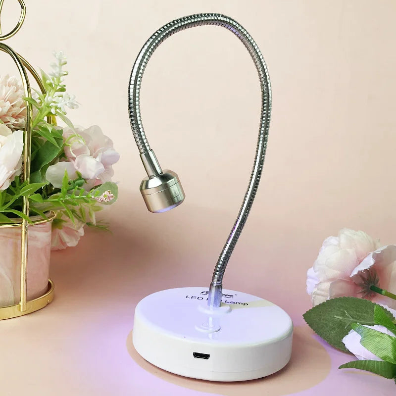 Touch Led Light Mini Flexible Finger LED Gel Lamp Nail Dryer Portable