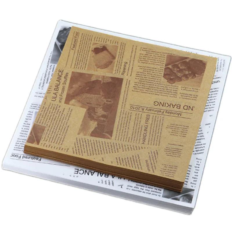 Custom Logo Double-Sided Deli Wax Paper Sheets Greaseproof Bread and Cookie Liners for Food Baskets and Picnics