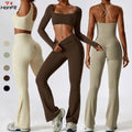 Brand New Woman's Gym Wear Ladies Sports Set Butt Lift 2Pcs / 3 Piece / 4 Piece Workout Yoga Sets for Women Flare