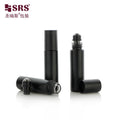 10ml Roller Bottle Glass Matte Black Roll on Container With Black Holder for Ball Applicator Portable Perfume Bottle