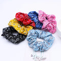 Wholesale Popular Paisley Style Cotton Hairbands Elastics Hair Scrunchies Ponytail Holder for Women and Girls MegaBDM