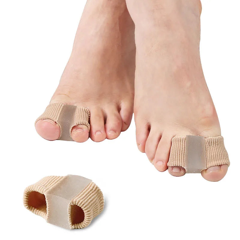 New Design Two Rings Gel Corns Calluses Big Toe Straightener Splint Hallux Valgus Toe Separator Toe Protection Sleeve Tube