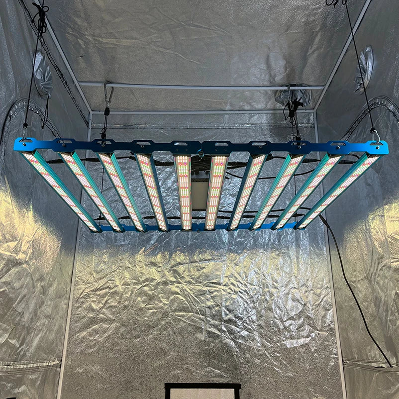 Separate UV/IR KingBrite P55 1000W Samsung LM301H EVO Mint White+Emerald Green 660nm UV IR Rotatable LED Grow Light Bar