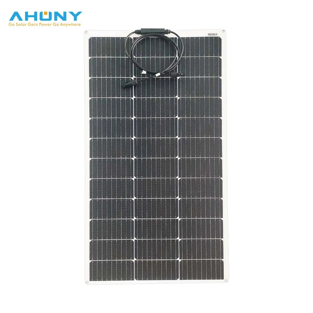 2x115W HJT Cell 20.1% Efficiency Ultra-light Semi-flexible Solar Panel Fast Delivery PV Module Camping RV Roof Balcony Sail Boat MegaBDM