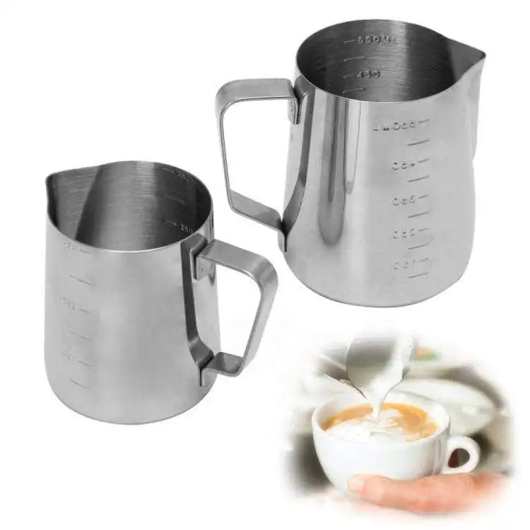 Custom Logo 350ml 600ml Stainless Steel Milk Jug 350 ml 600 ml Milk Frothing Pitcher