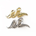 Metal Pearl Wave Hair Claw 11.5cm Alloy Bright Geometry Claw Hair Clip Large Shark Female Hair Accessories