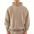 Men's Heavyweight Cotton Pullover Hoodie Factory Custom Oversized Training Wear with 3D Embroidery Bulk Running Gym Plus Sleeves
