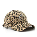 In Stock 6 Panel Plain Cotton Leopard Base Ball Cap
