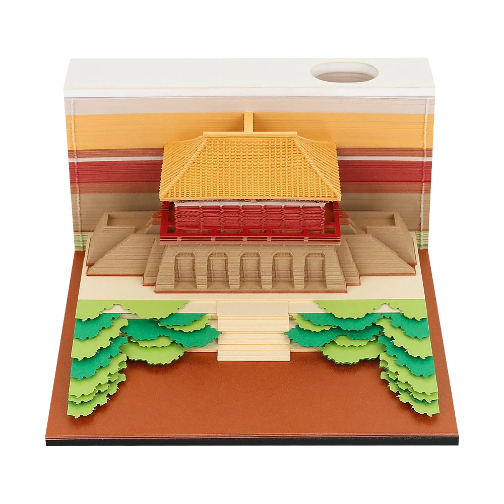 3D Memo Pad Paper Temple  Legend of The Tang Empire   Architectural Model New Arrival Souvenirs Gift Promotional