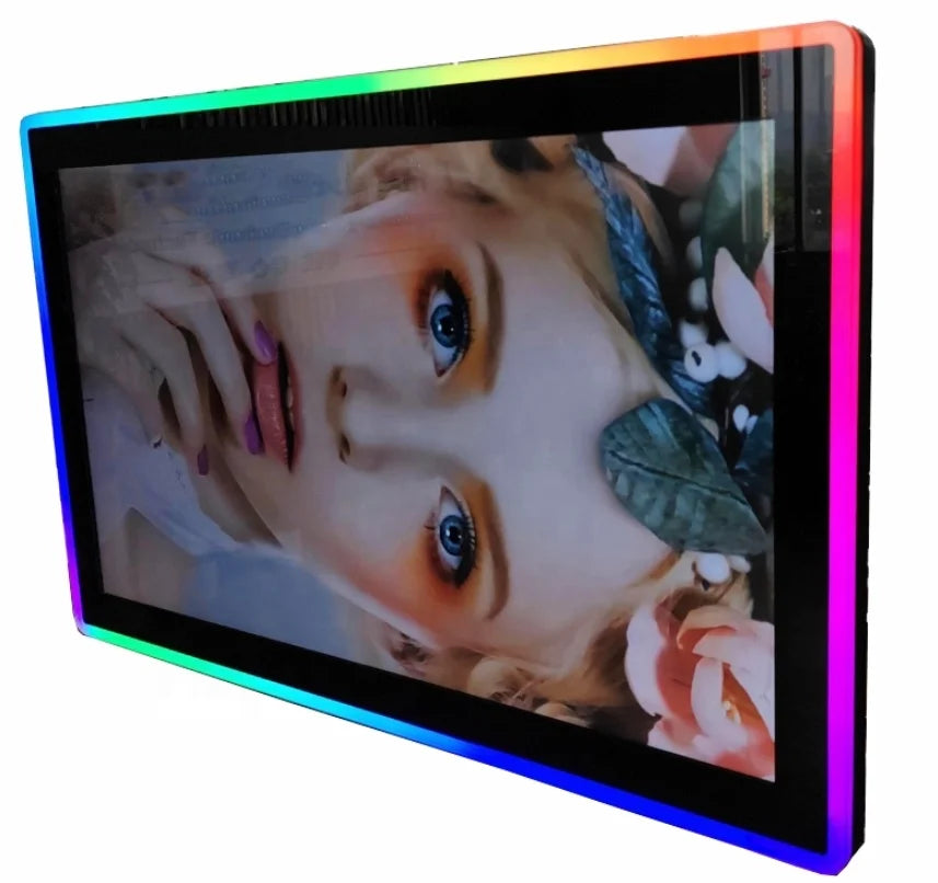 21.5'' 23.6'' 27'' 32'' Lcd Multi Capacitive Touch Monitor With LED Light Strip for Video Game Machine
