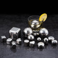 Hot Sale Luxury Stainless Steel Reusable Whiskey Ice Cube Stones Metal Chilling and Cooling Tool