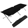 CXXM Extra Large Portable Single Sleeping Modern Design Foldable Metal Frame Outdoor Camping Hiking Travel Beach Rest Bedroom