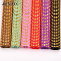 JUNAO Wholesale 24*40cm Resin Rhinestone Mesh Roll Trimming Crystal Diamond Mesh Sheet for DIY Bags