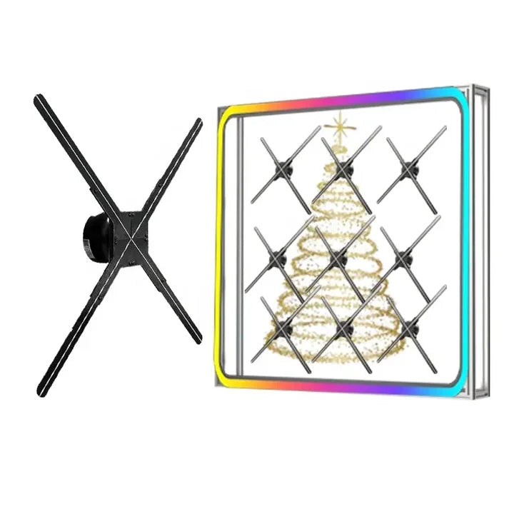 Hot TK-S65 Advertising 3D Hologram Fan LED Digital Signage Display  Education Restaurant Bar Commercial Sign Price Billboard