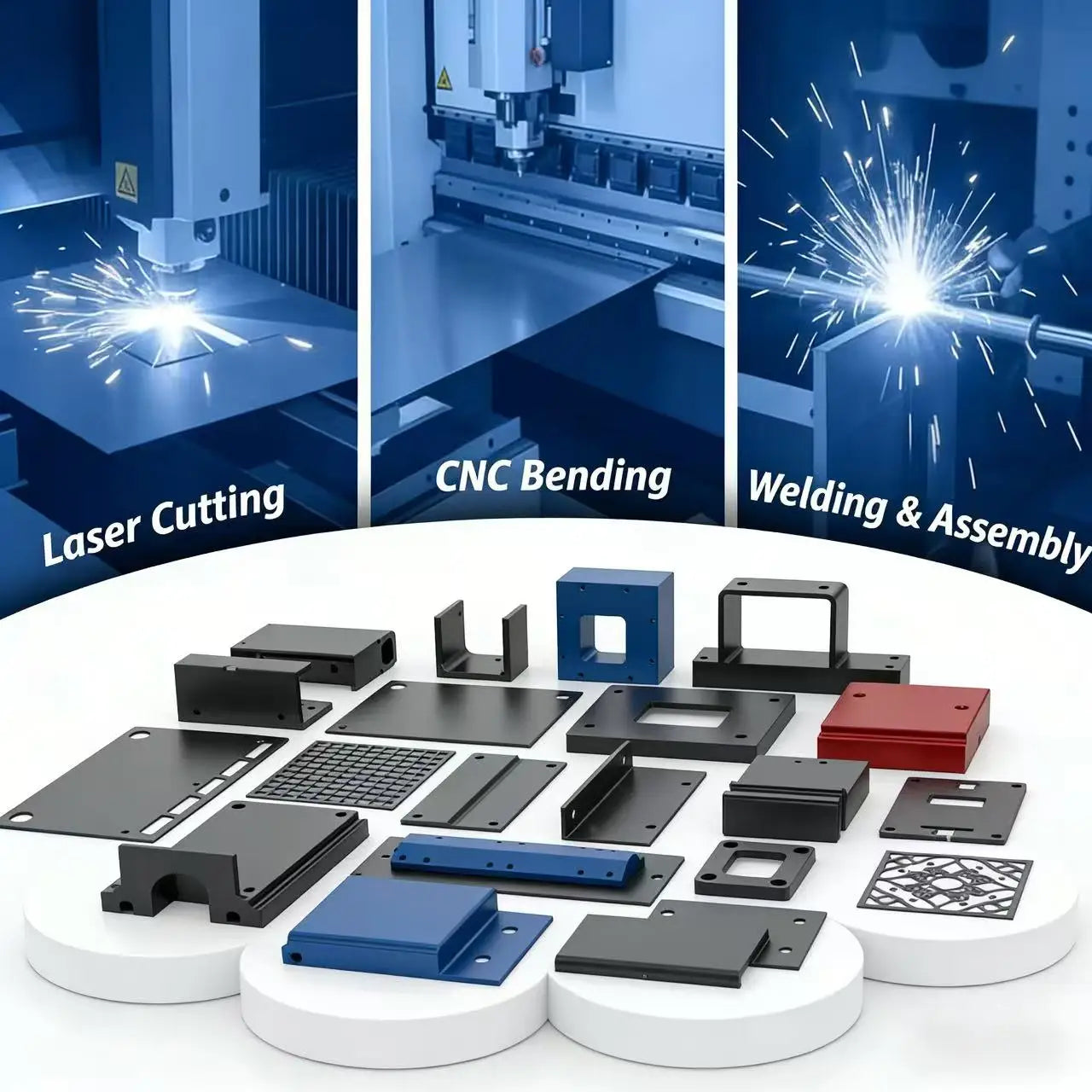 OEM Custom Fabrication Services Stainless Steel & Aluminum CNC Machining Milling & Turning Metal Parts